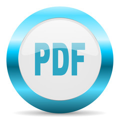 pdf blue glossy icon