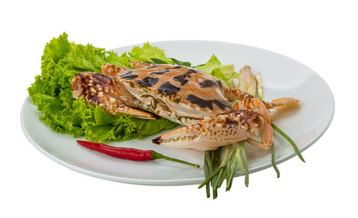 Raw red crab