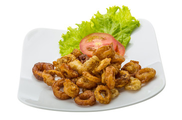 Fried squid rings