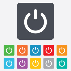 Power sign icon. Switch on symbol.