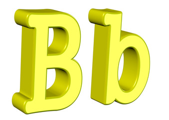 sarı b harfi tasarımı