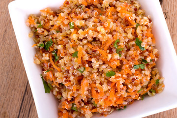 quinoa and bulgur carrot salad