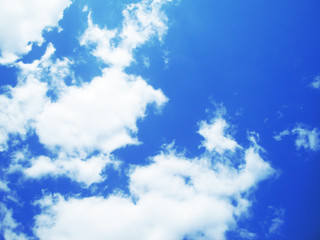 blue sky with cloud closeup