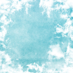 Grunge image of blue sky.