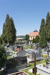 Fototapeta na wymiar Cementary in Czermna, Kudowa Zdroj, Poland