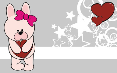 bunny baby girl cartoon love wallpaper