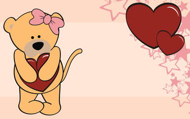lion girl cartoon love wallpaper