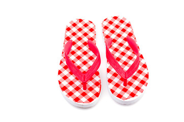 Flip flops isolated white background