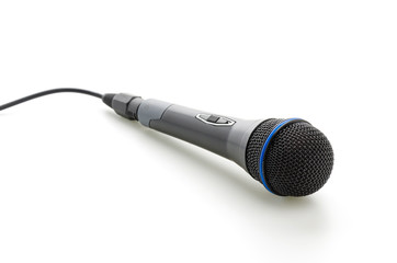 Microphone isolated on white