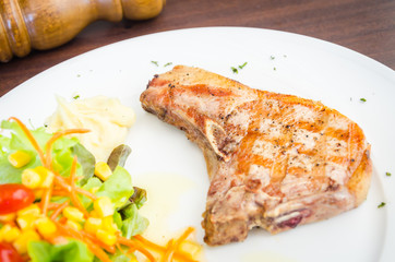 Pork chops steak