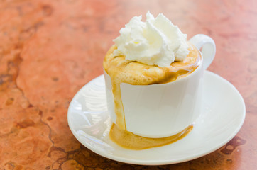 Coffee whipping cream