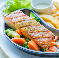 Salmon grilled