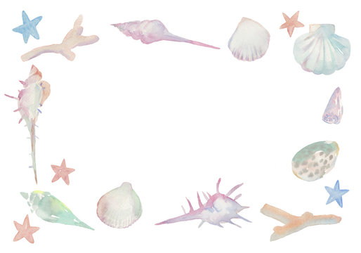 貝殻のフレーム