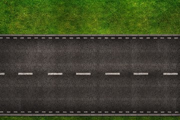 Road From Above Illustration