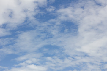 clouds in the blue sky