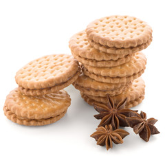 Sandwich biscuits with vanilla filling