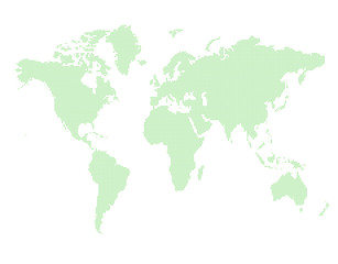 Fototapeta na wymiar 緑のドット世界地図