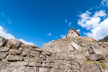 Guardhouse in Machu Picchu, Andes, Sacred Valley, Peru