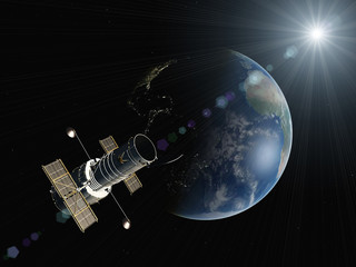 Earth on a background of stars © NJ