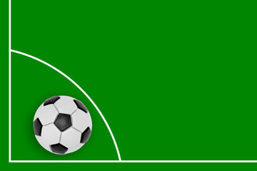 Football field and ball