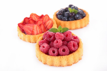 assortment of berry cake