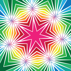 Colourful Geometric Star Design - 65263150