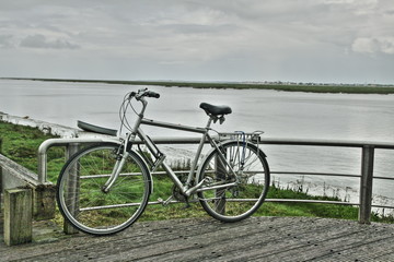 Fototapeta premium Bicyclette, baie de somme