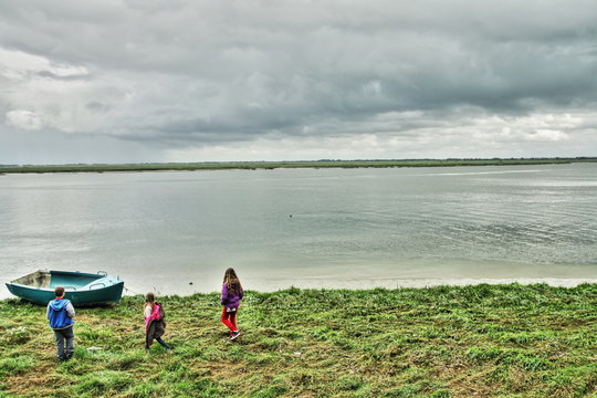 Enfants,Baie de somme