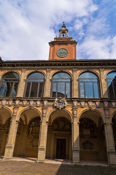 Old library building, city of Bologna