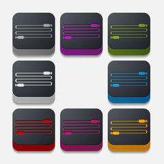 square button: usb