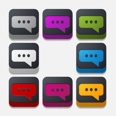 square button: bubble