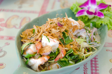Thai style shrimp salad