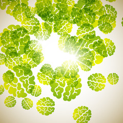 abstract background: brain