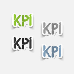 realistic design element: KPI