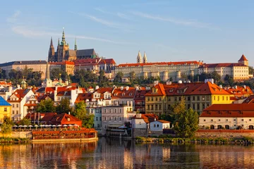 Photo sur Plexiglas Prague Prague, view on Gradchana early in the morning