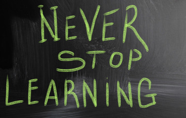 Obraz premium never stop learning