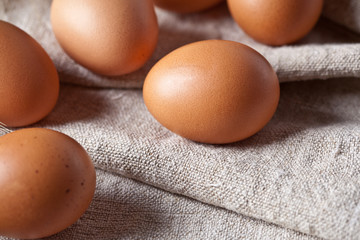 fresh brown eggs