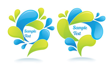 vector collection of splash and bubble for your text