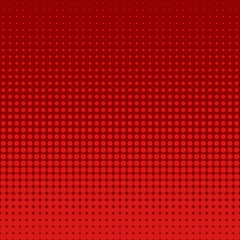 Fototapeta na wymiar Vector halftone dots. Red dots on red background.