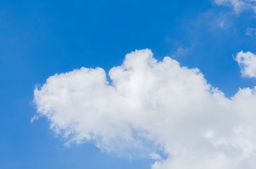 Blue sky and white cloud