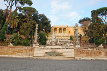 Piazza del Popolo with Fontana della Dea Roma, Rome