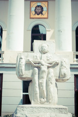 Aged christan church in Tbilisi, Georgia