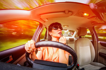 Driving a car