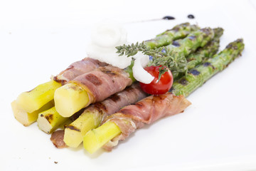 asparagus and bacon grilled