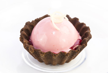 biscuits with cream and fruit filling