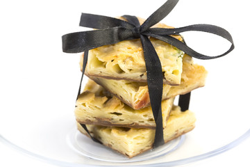 biscuits with cream and fruit filling