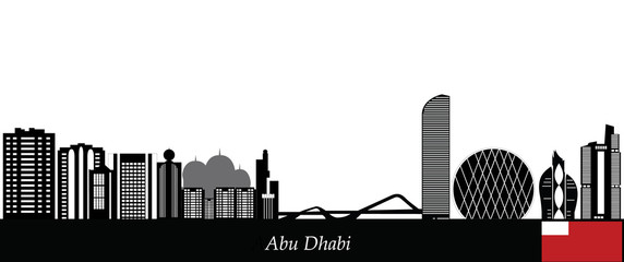 Obraz premium abu dhabi skyline