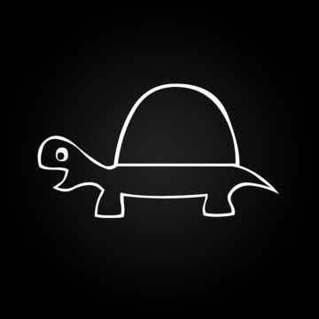 tortue noir et blanc