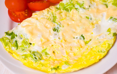 omelette with tomato