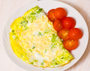 omelette with tomato